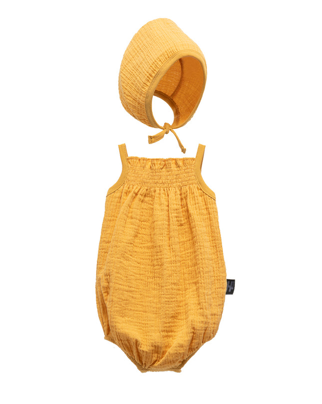 Mustard Bodysuit & Cap Set