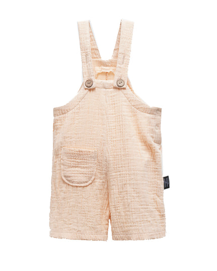 Beige Buttoned Romper