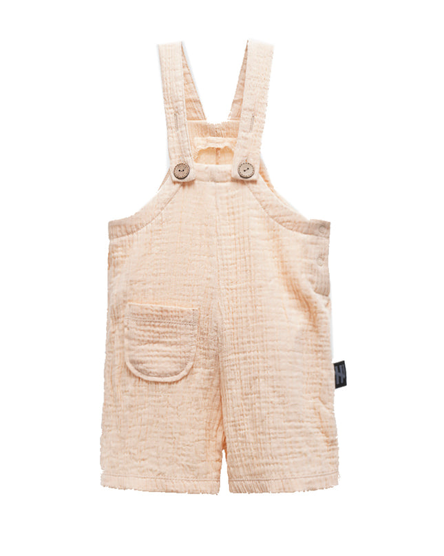 Beige Buttoned Romper