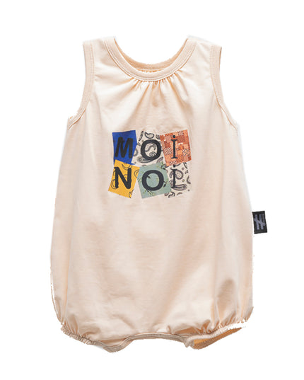 Beige Logo Bodysuit