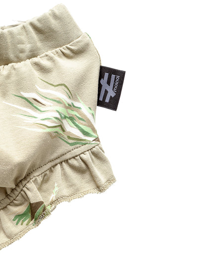 Khaki Frill Bodysuit Outfit