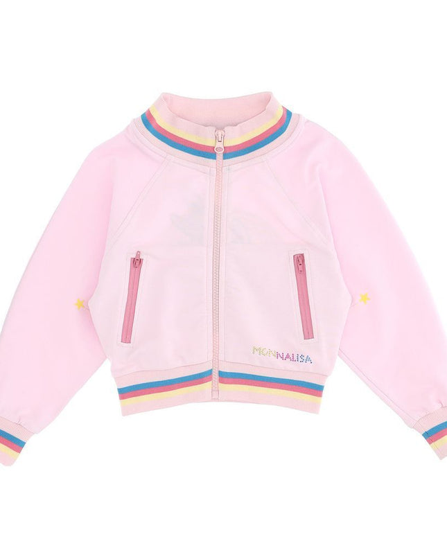 monnalisa-Pink Bunny Sweatshirt-199803-9040-0065-Girl