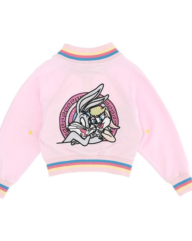 monnalisa-Pink Bunny Sweatshirt-199803-9040-0065-Girl