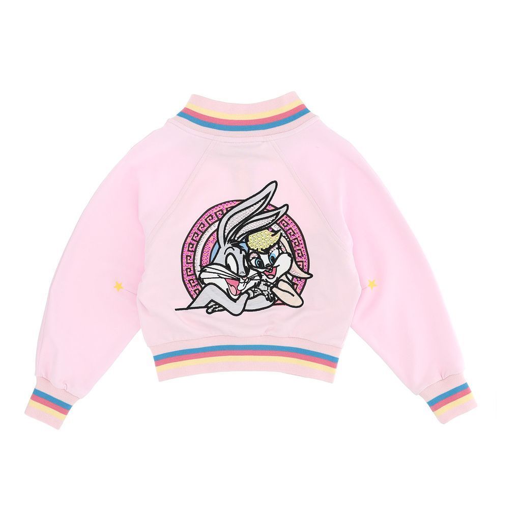 monnalisa-Pink Bunny Sweatshirt-199803-9040-0065-Girl