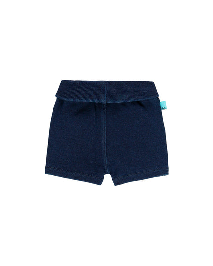 Boboli-BLUE-Fleece bermuda shorts denim for baby boy-134198-BLUE