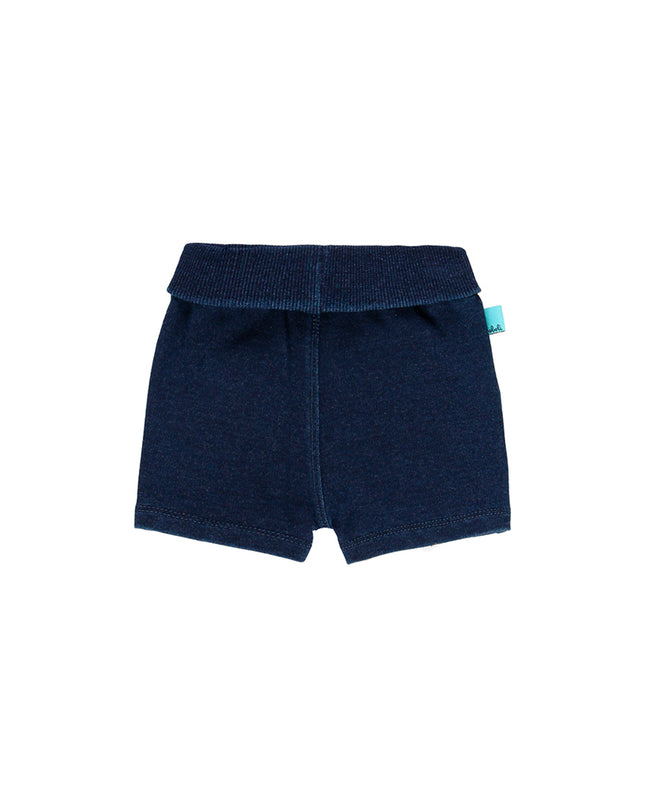 Boboli-BLUE-Fleece bermuda shorts denim for baby boy-134198-BLUE