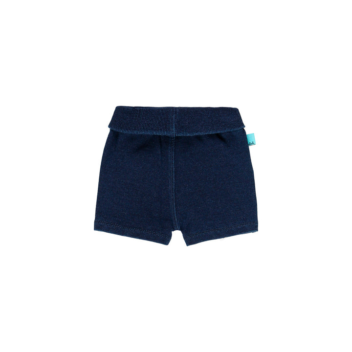 Boboli-BLUE-Fleece bermuda shorts denim for baby boy-134198-BLUE