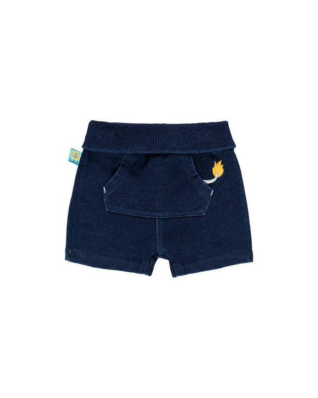 Boboli-BLUE-Fleece bermuda shorts denim for baby boy-134198-BLUE