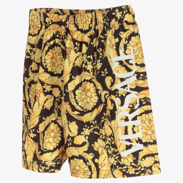 versace-Black & Gold Swim Shorts-1000271-1a02640-5b000