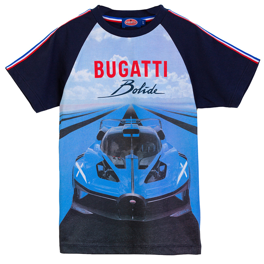 bugatti-Navy Logo T-Shirt-62409-776-Boy