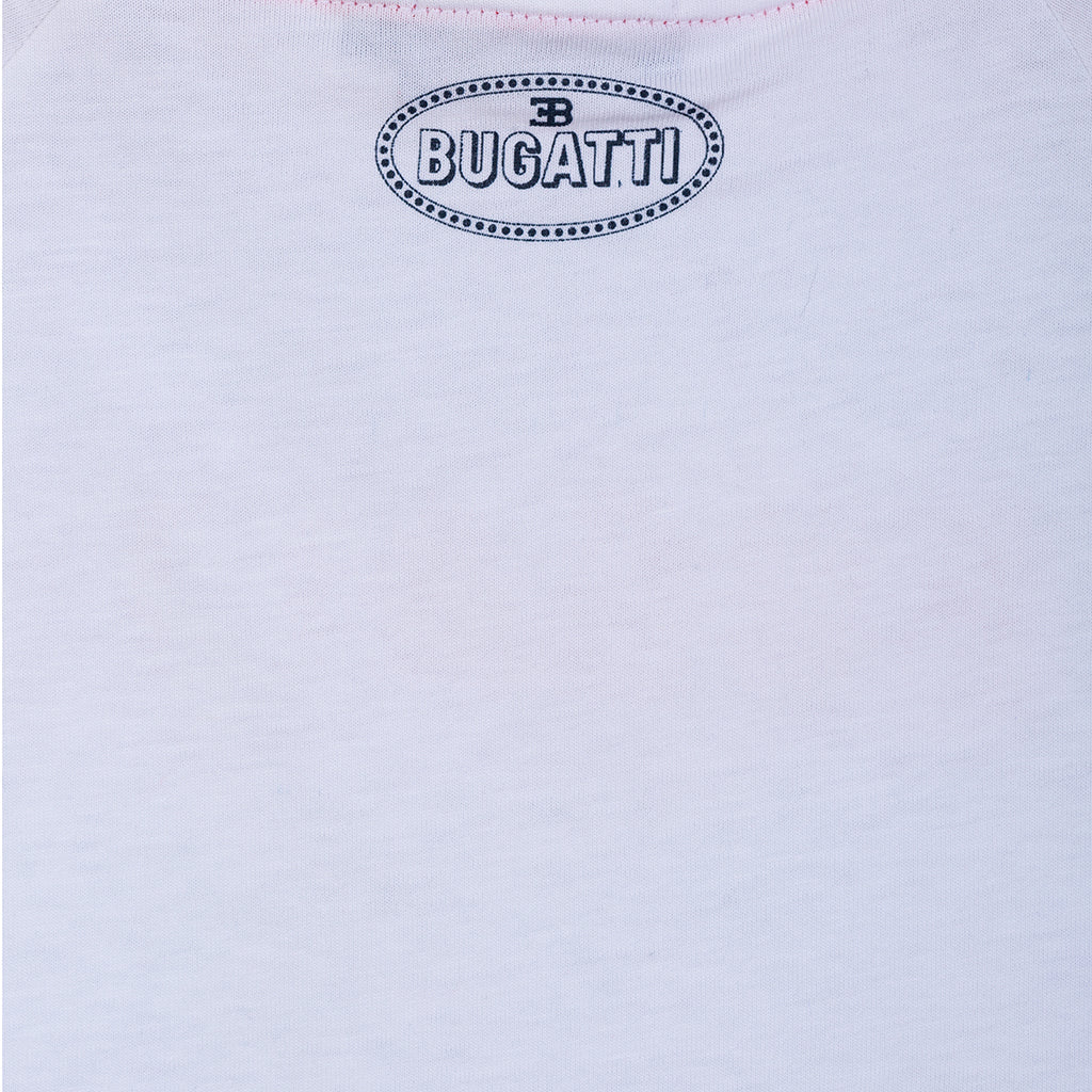 bugatti-White & Blue Logo T-Shirt-62409-001-Boy