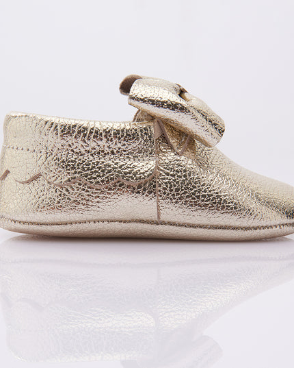 Gold Bow Booties