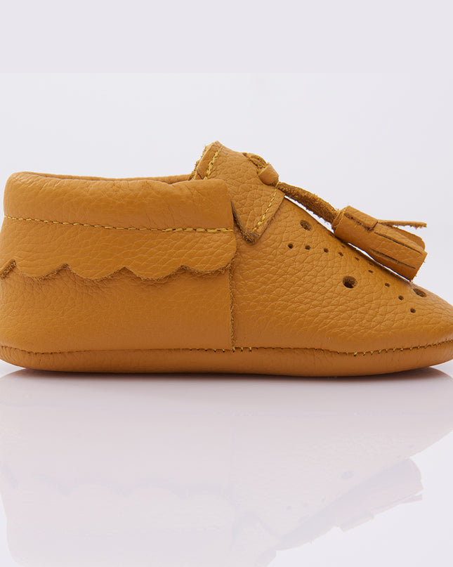 Yellow Tassel Booties