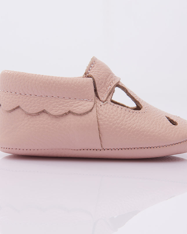 Pink Perforated Booties