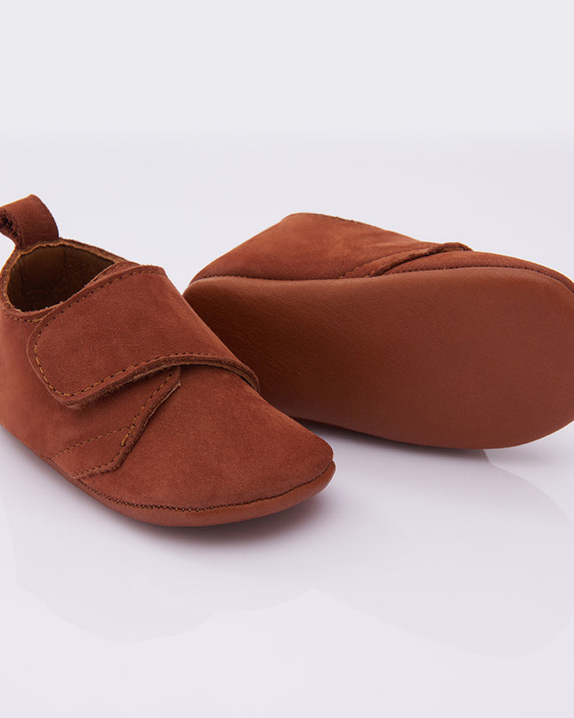 Brown Strap Booties