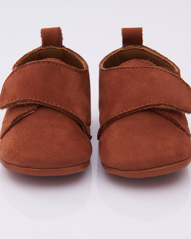 Brown Strap Booties
