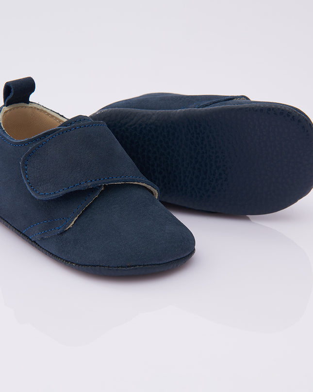 Navy Blue Strap Booties
