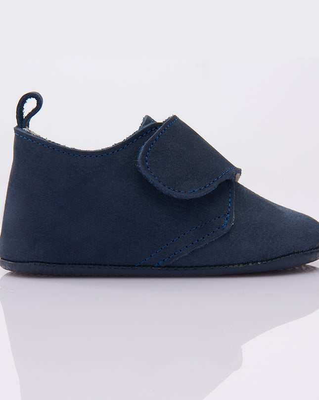 Navy Blue Strap Booties
