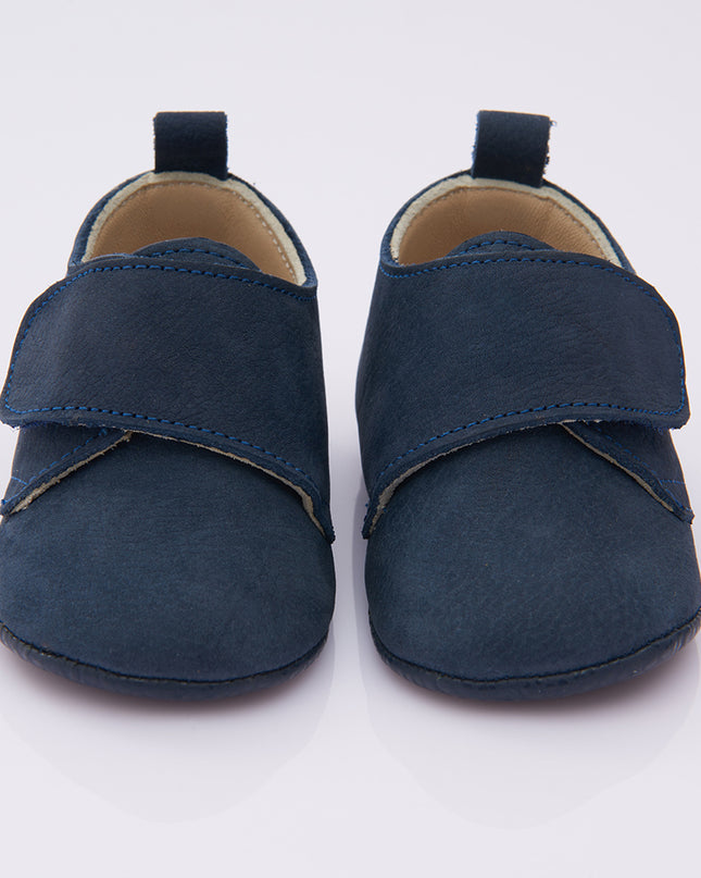 Navy Blue Strap Booties