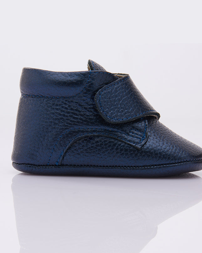Navy Blue Strap Ankle Booties