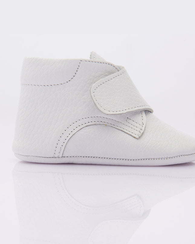 White Strap Ankle Booties