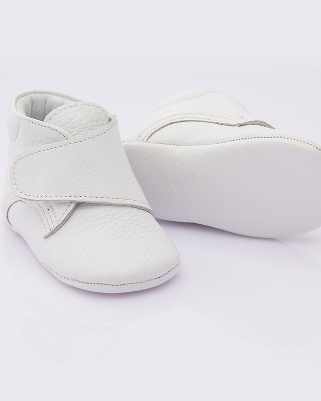 White Strap Ankle Booties