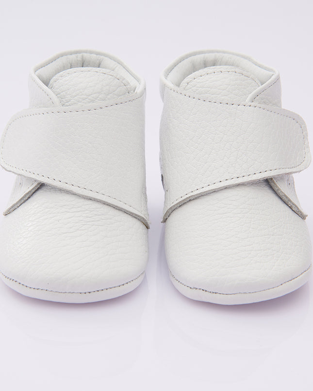 White Strap Ankle Booties