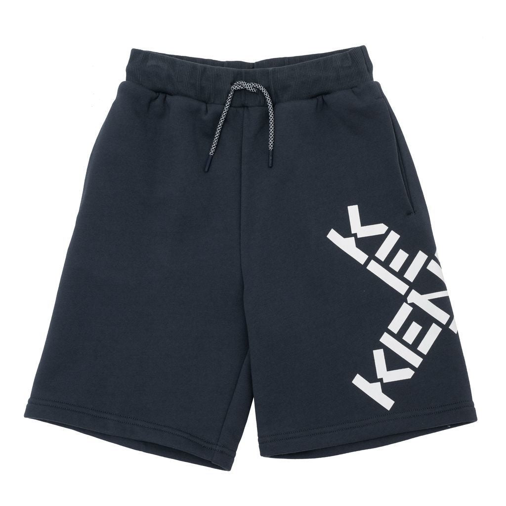 kenzo-Charcoal Gray Shorts-k24231-82