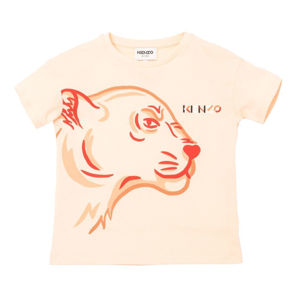 kenzo-Bright Red Tiger T-Shirt-k15483-41a