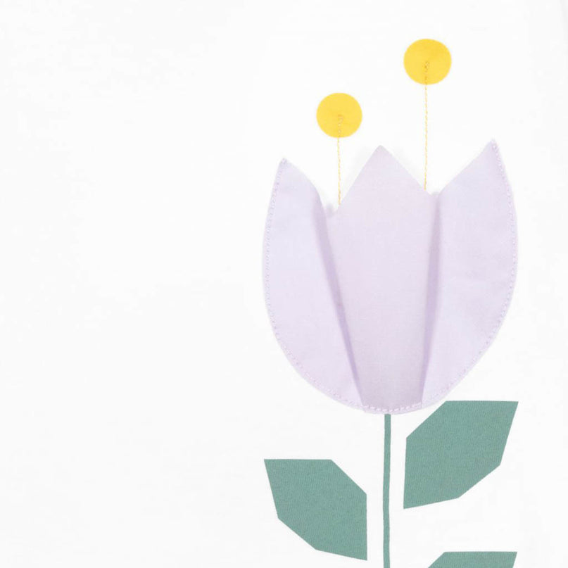 White Tulip Graphic T-Shirt