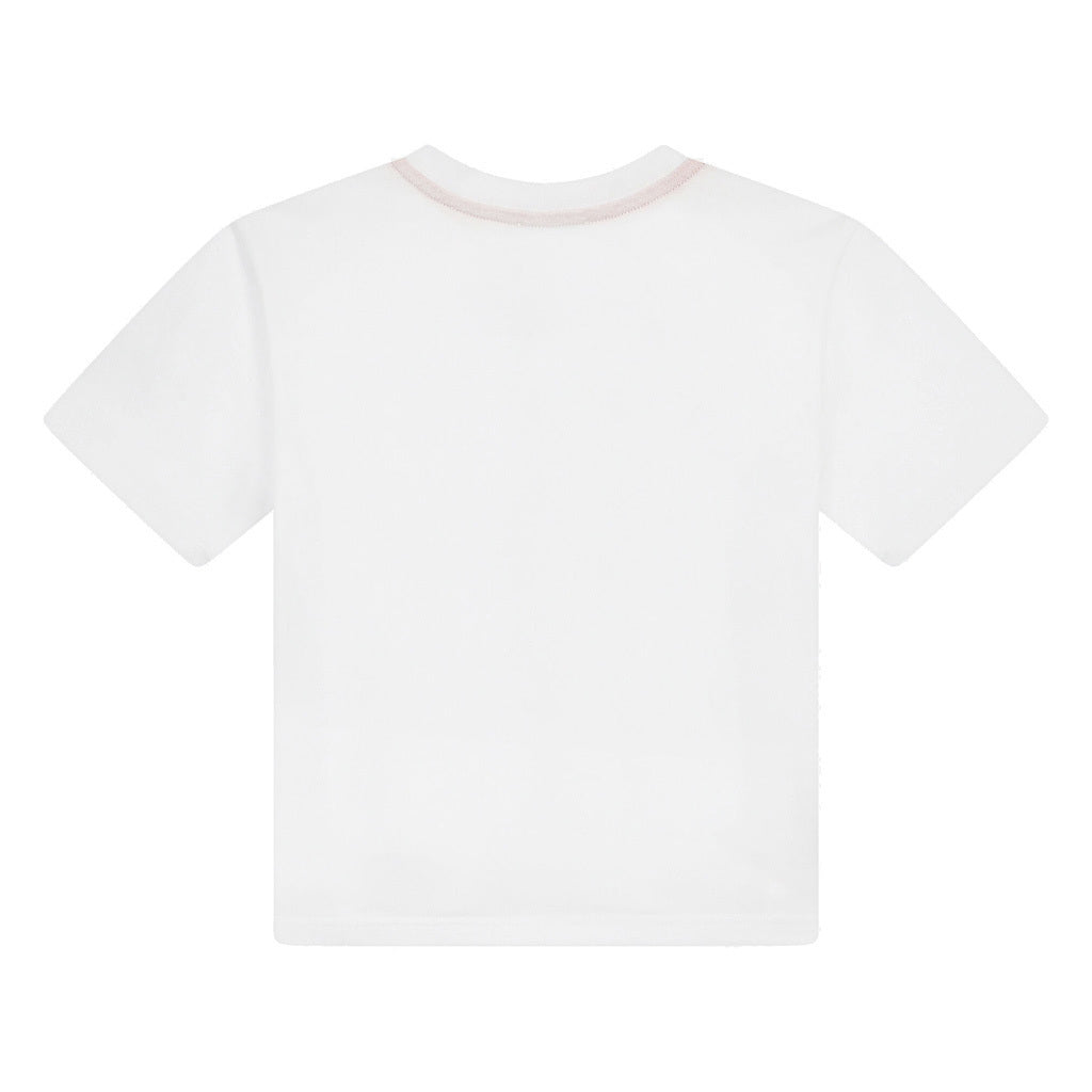 dg-l4jtdy-g7b0o-ho3ip-White & Multicolor Logo T-Shirt