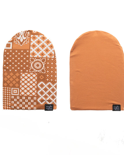 Cinnamon Mosaic Beanie Set