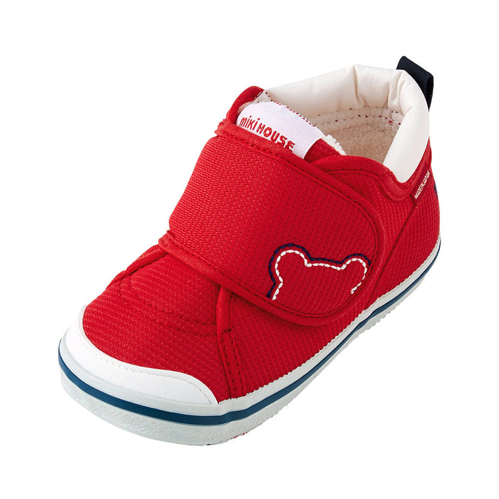 miki-Red Strap Logo Shoes-10-9374-387-02