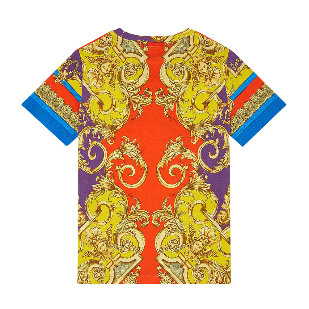 versace-Dream Baroque Print T-Shirt-1000239-1a03618-5l290