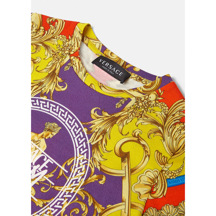 versace-Dream Baroque Print T-Shirt-1000239-1a03618-5l290