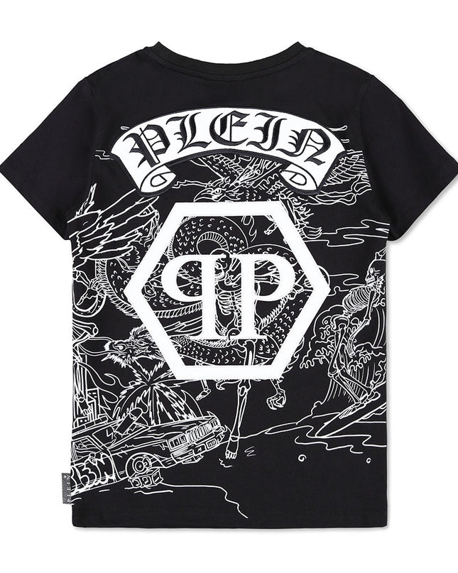 philipp-plein-Gothic Plein short-sleeve T-shirt-2um004-laa23-60100