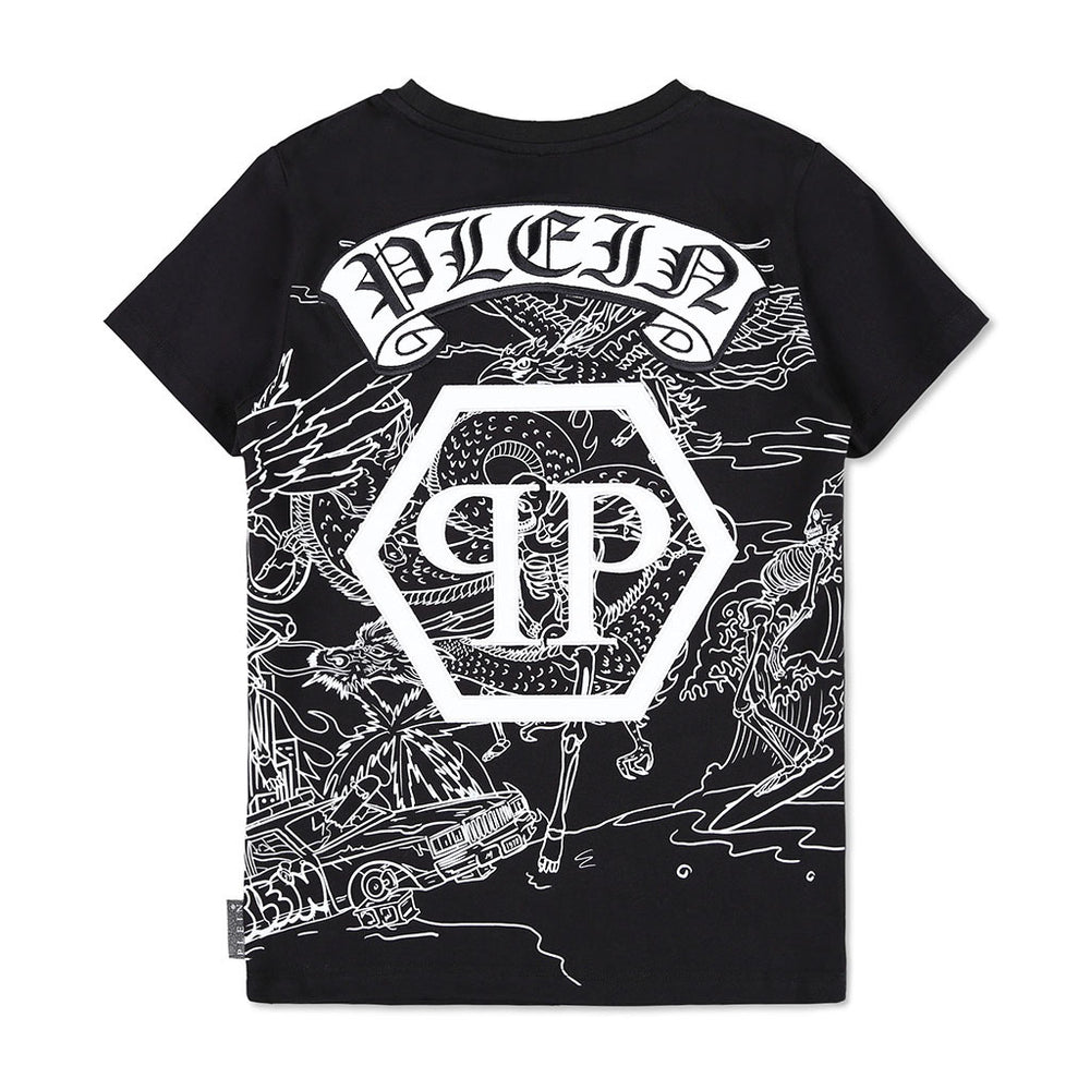 philipp-plein-Gothic Plein short-sleeve T-shirt-2um004-laa23-60100