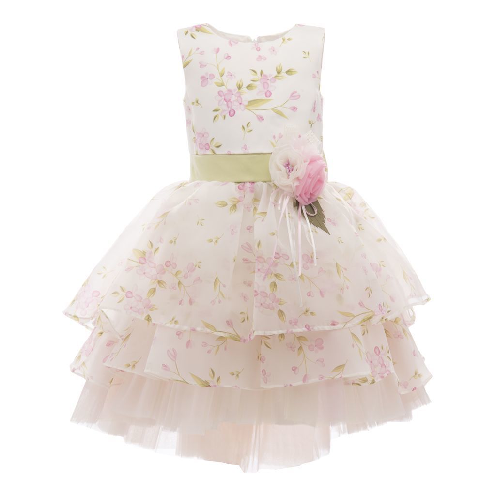 Cream Floral Garden Dress