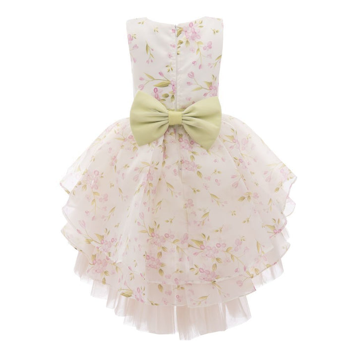 Cream Floral Garden Dress