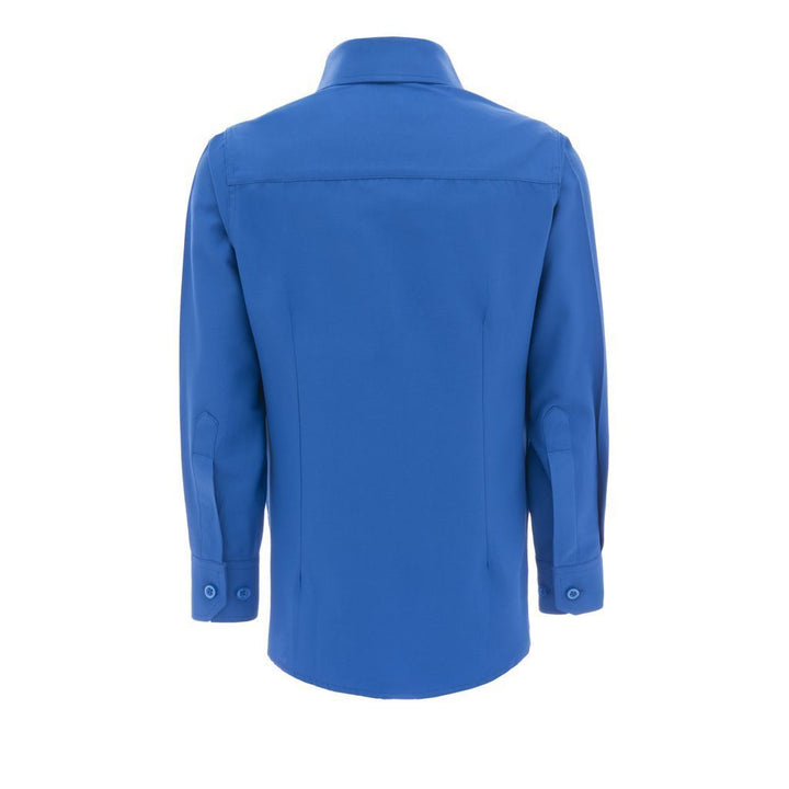 Blue Solid Dress Shirt