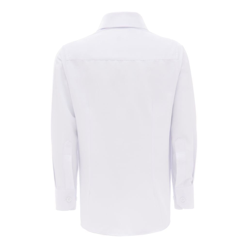 White Solid Dress Shirt