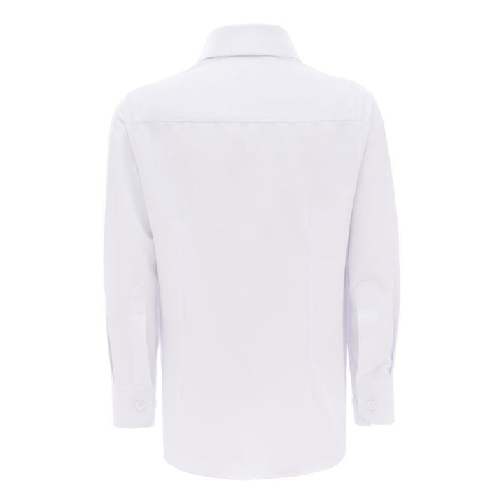 White Solid Dress Shirt