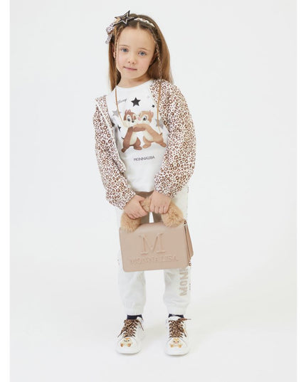 Beige Leopard Print Zip Up