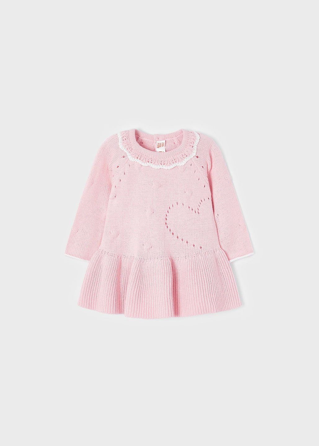 Pink Heart Knit Dress