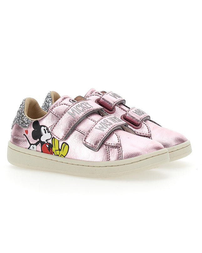 kids-atelier-moa-kid-baby-girl-pink-mickey-glitter-tab-velcro-sneakers-mdk807