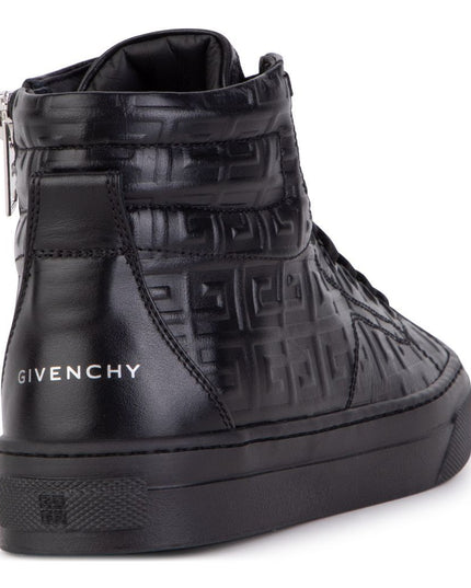 givenchy-h29075-09b-Black Debossed Logo Print