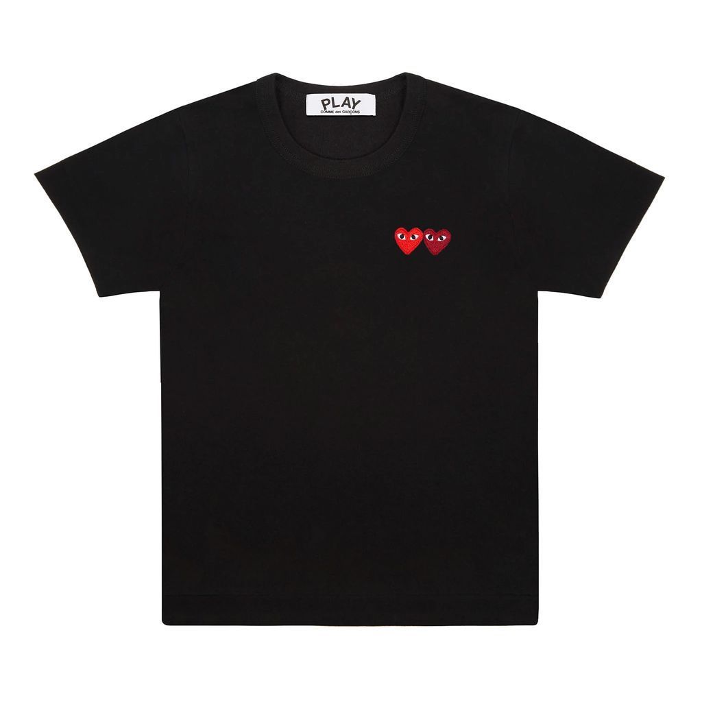 Black Double Mini Hearts T-Shirt