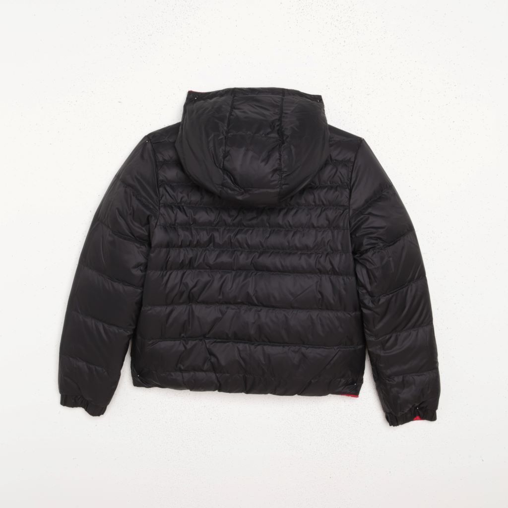 boss-Red & Black Reversible Hooded Puffer Jacket-j26487-99c