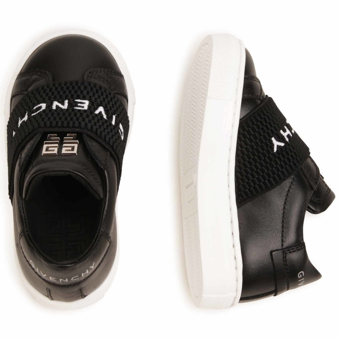 givenchy-h29074-09b-Black Logo Sneakers