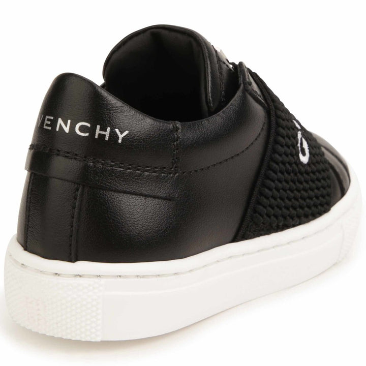 givenchy-h29074-09b-Black Logo Sneakers